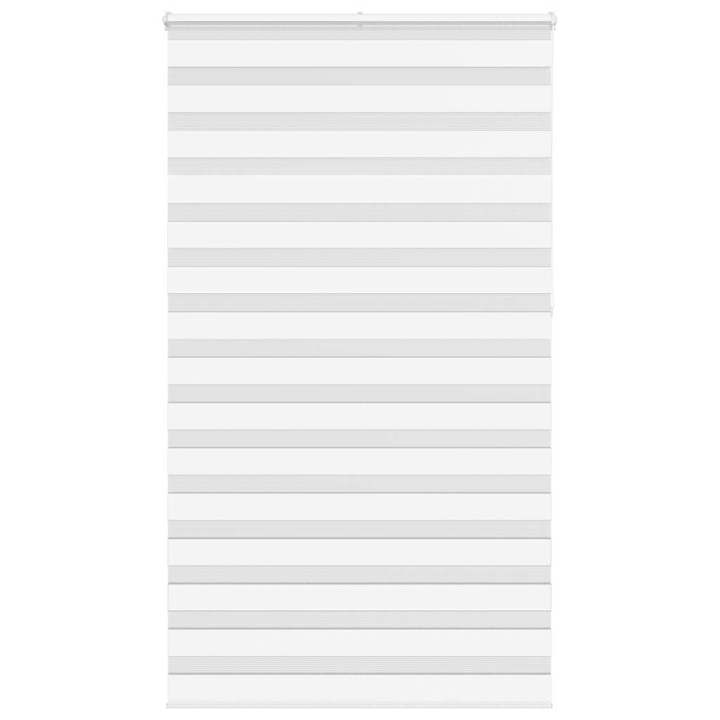vidaXL Doppelrollo Weiß 125x230 cm Stoffbreite 120,9 cm Polyester