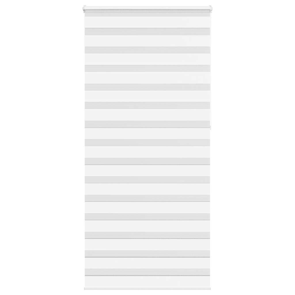 vidaXL Doppelrollo Weiß 95x230 cm Stoffbreite 90,9 cm Polyester