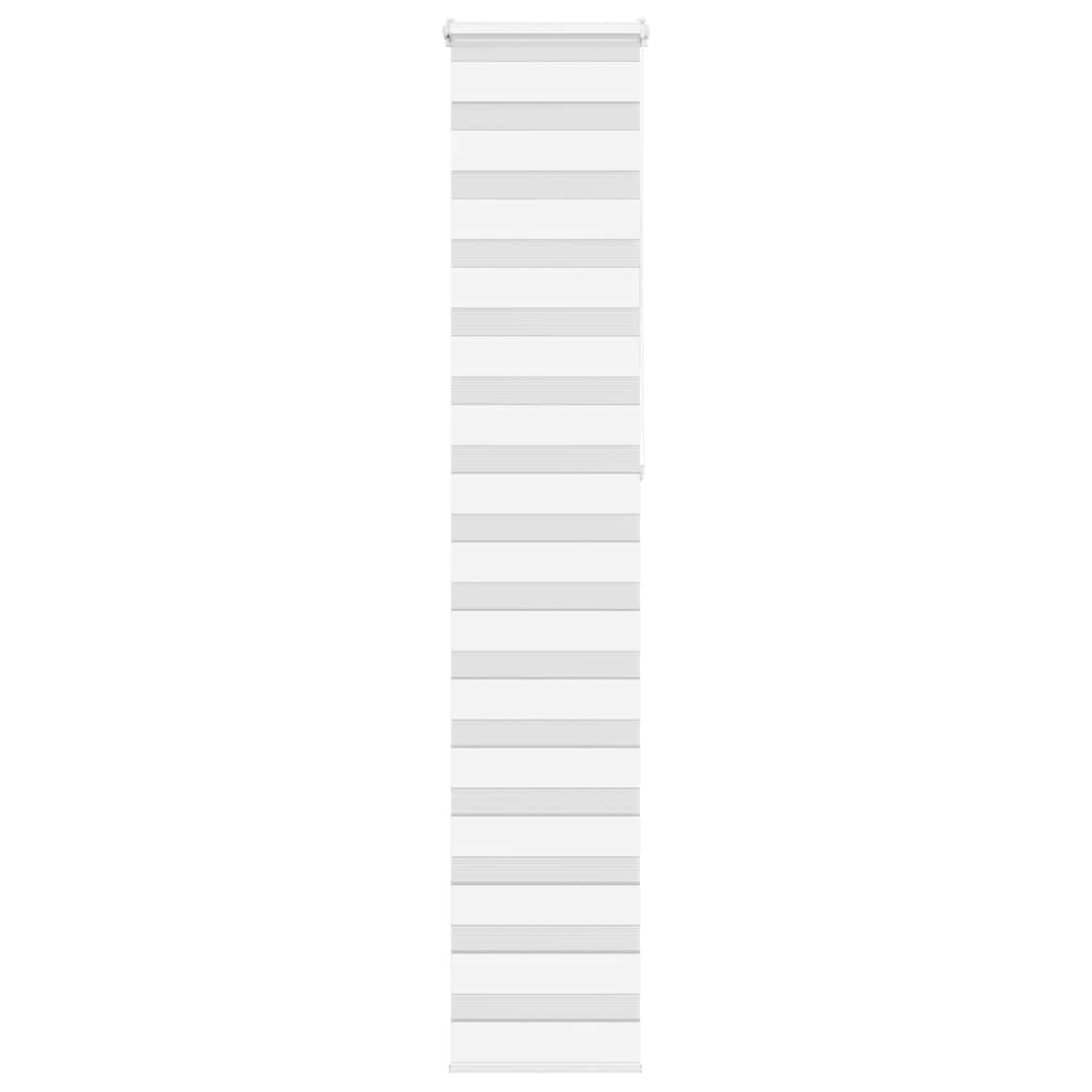 vidaXL Doppelrollo Weiß 45x230 cm Stoffbreite 40,9 cm Polyester