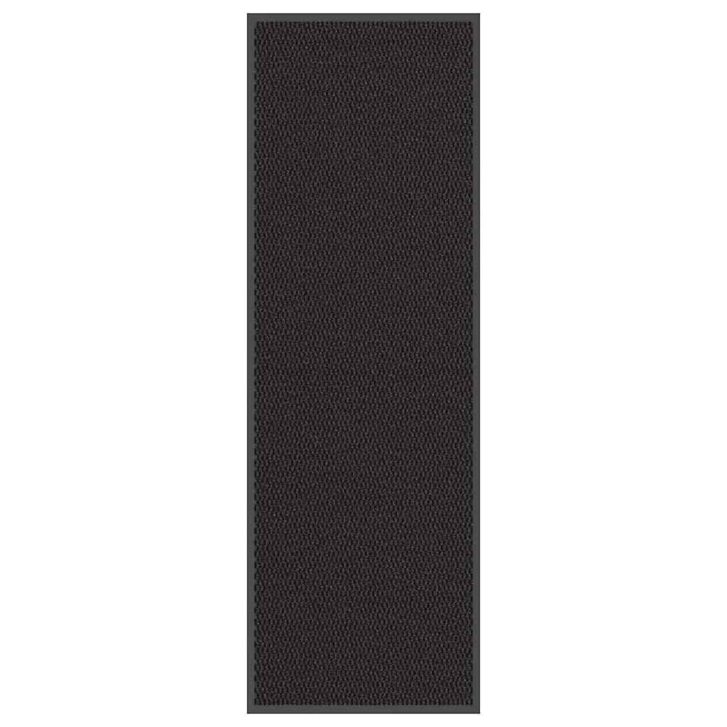 vidaXL Fußmatte Schwarz 60x180 cm