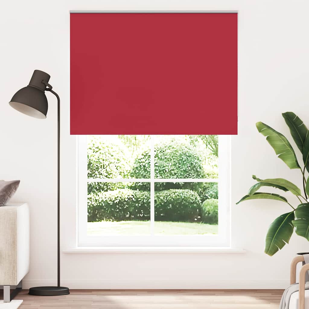 vidaXL Verdunkelungsrollo Rot 145x210cm Stoffbreite 141,6cm Polyester