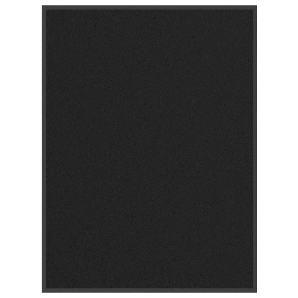 vidaXL Fußmatte 80x120 cm Schwarz