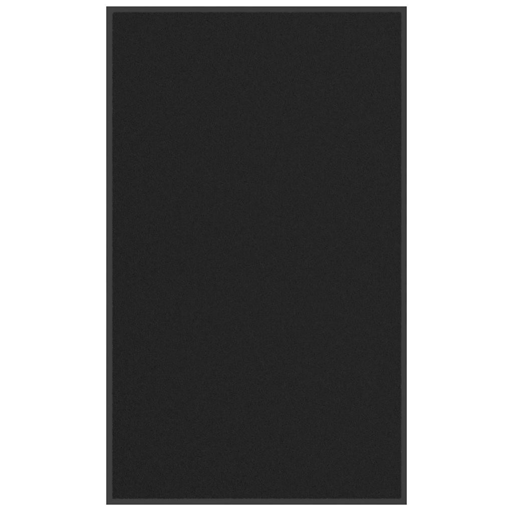 vidaXL Fußmatte Schwarz 90x150 cm