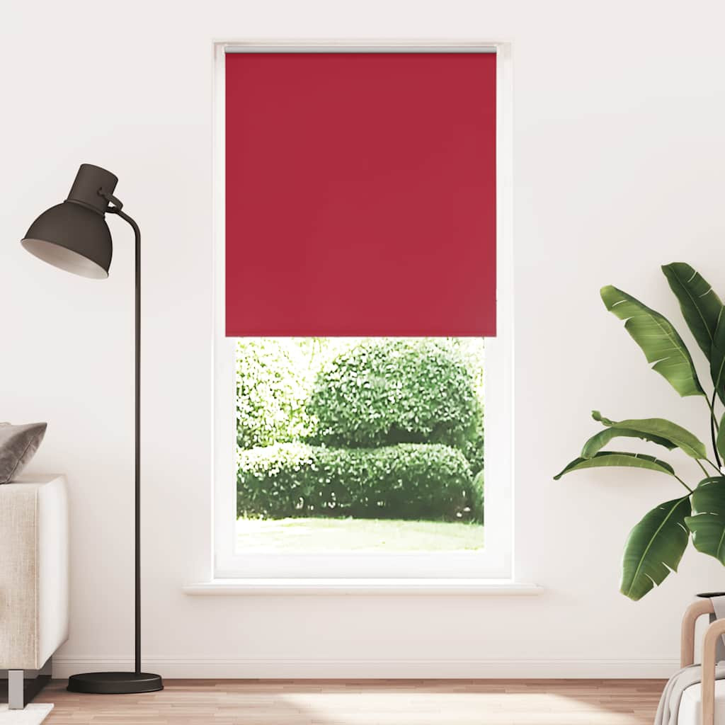 vidaXL Verdunkelungsrollo Rot 110x210cm Stoffbreite 105,7cm Polyester