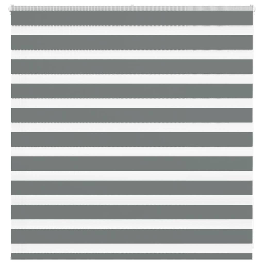 vidaXL Doppelrollo Dunkelgrau 150x100 cm Stoffbreite 145,9 cm Polyester