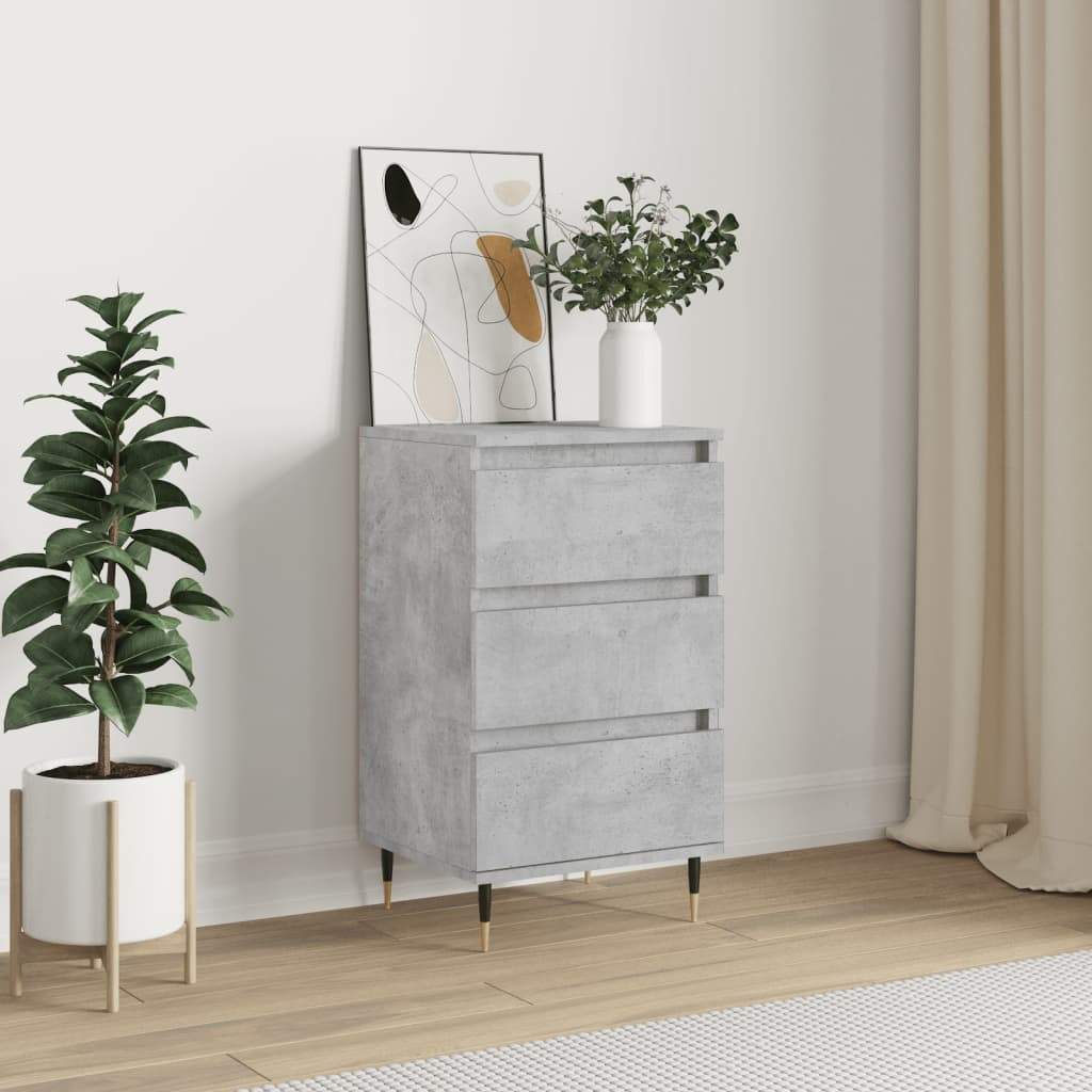vidaXL Sideboard Betongrau 40x35x70 cm Holzwerkstoff