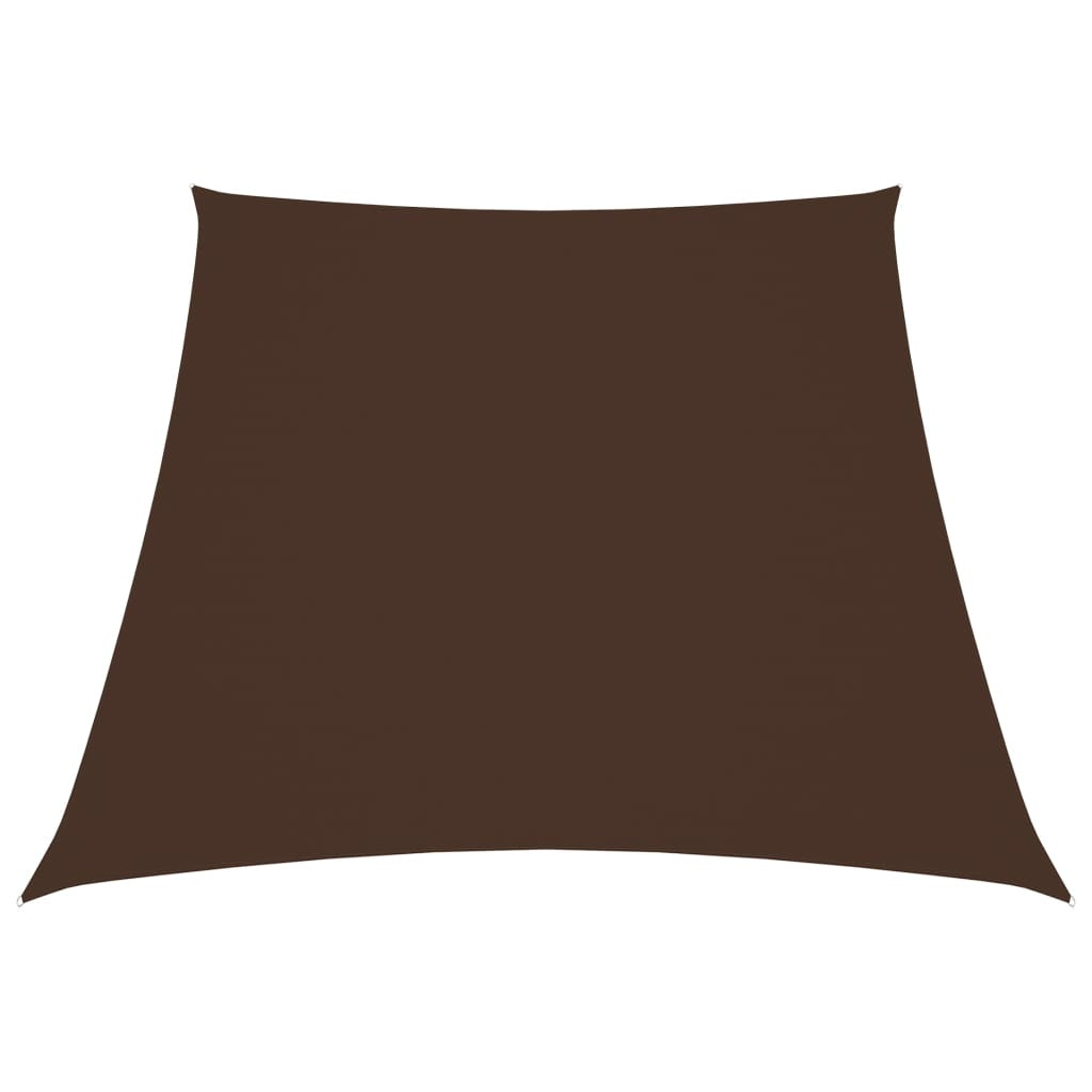 vidaXL Sonnensegel Oxford-Gewebe Trapezförmig 2/4x3 m Braun