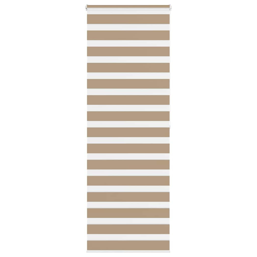 vidaXL Doppelrollo Sandbraun 80x200 cm Stoffbreite 75,9 cm Polyester
