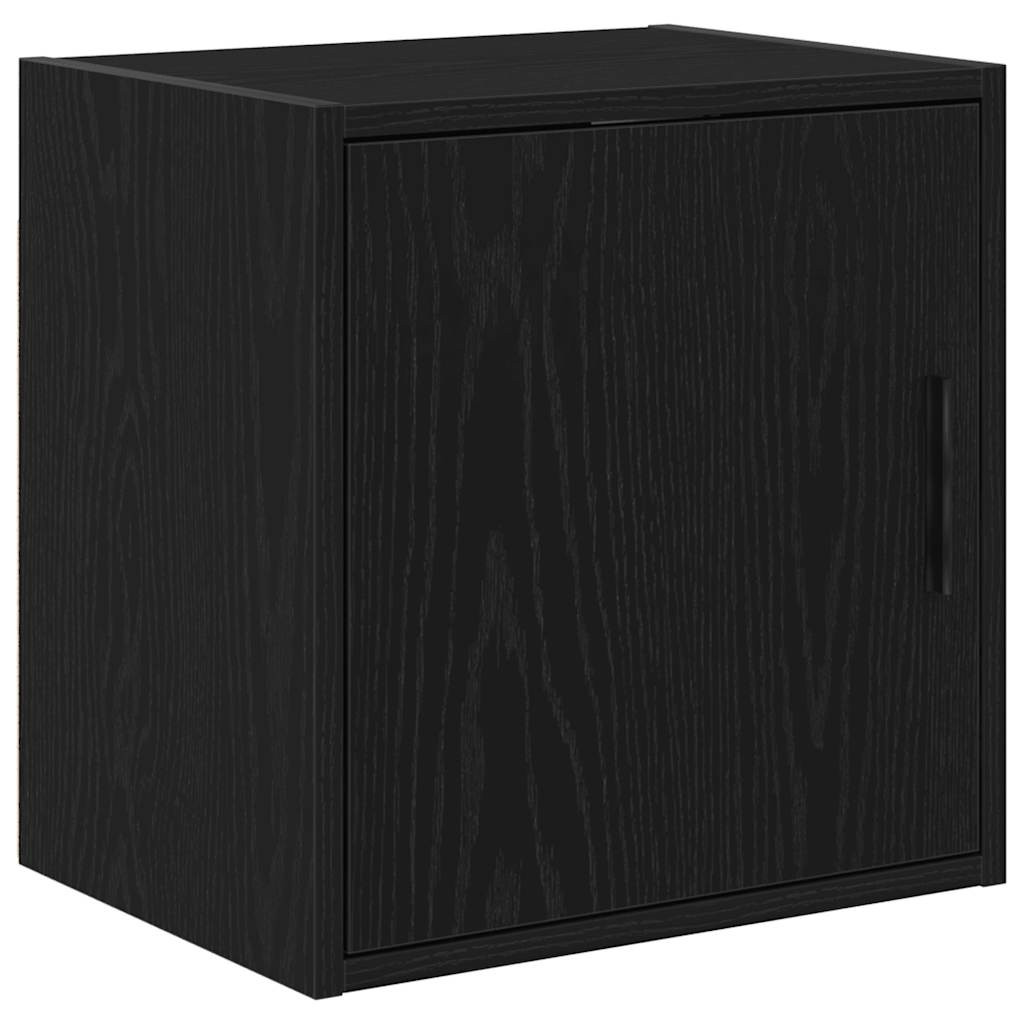 vidaXL Garagen-Wandschrank Schwarz Holzwerkstoff