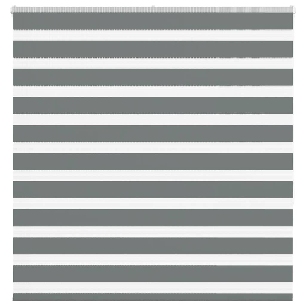 vidaXL Doppelrollo Dunkelgrau 150x150 cm Stoffbreite 145,9 cm Polyester