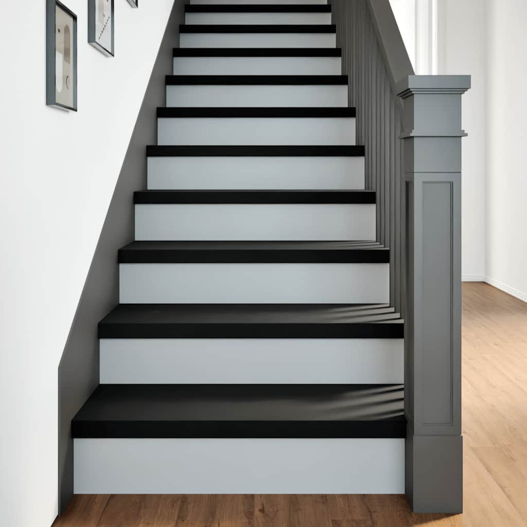 vidaXL Treppenstufen 20 Stk. Braun-Schwarz 80x30x2 cm Massivholz Eiche