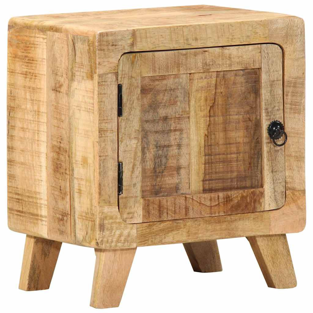 vidaXL Nachttisch 40x32x46 cm Raues Massivholz Mango