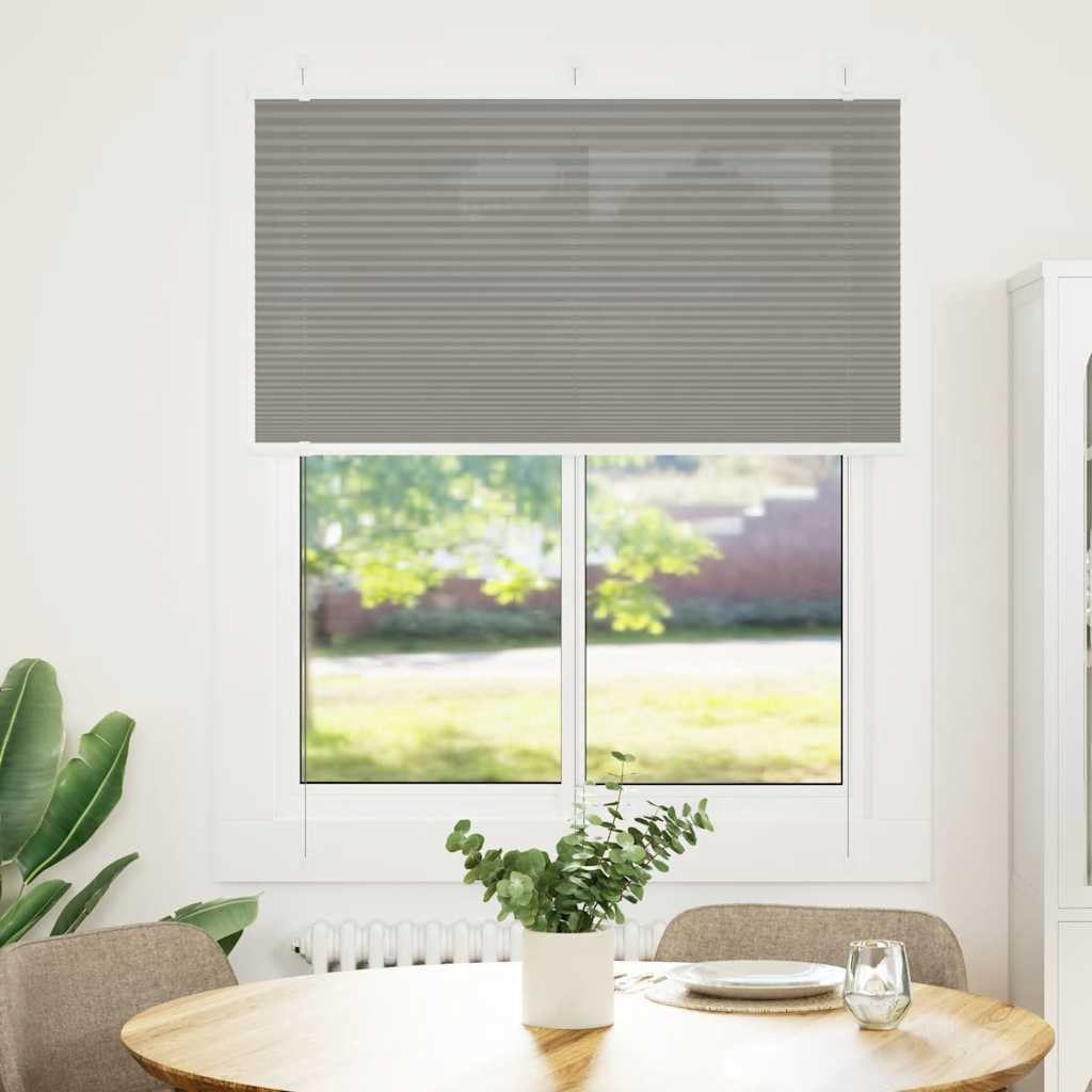 vidaXL Plissee Anthrazit 110x100 cm Stoffbreite 109,4 cm Polyester