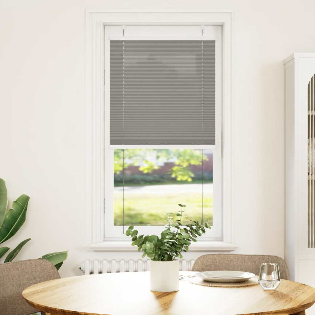 vidaXL Plissee Anthrazit 65x100 cm Stoffbreite 64,4 cm Polyester