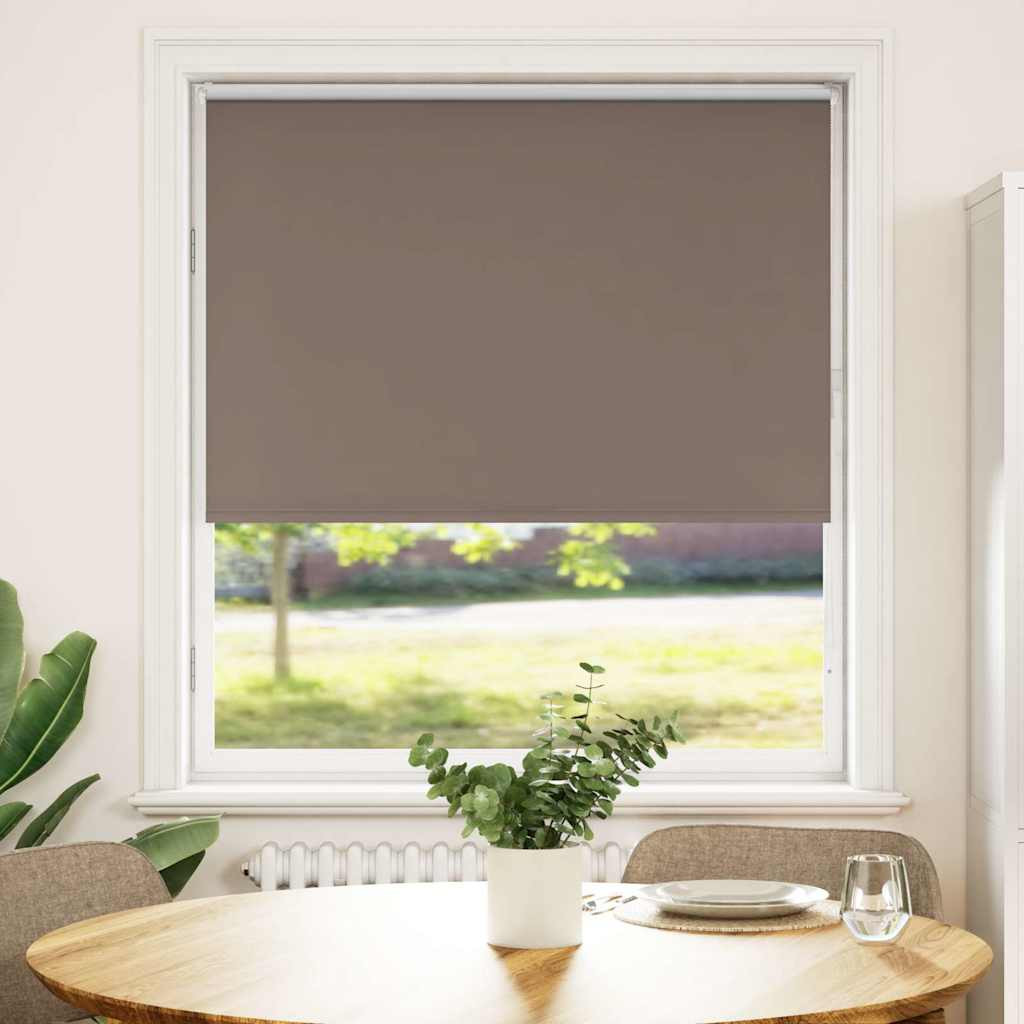 vidaXL Verdunkelungsrollo Kaffeebraun 95x130cm Stoffbreite 90,7 cm