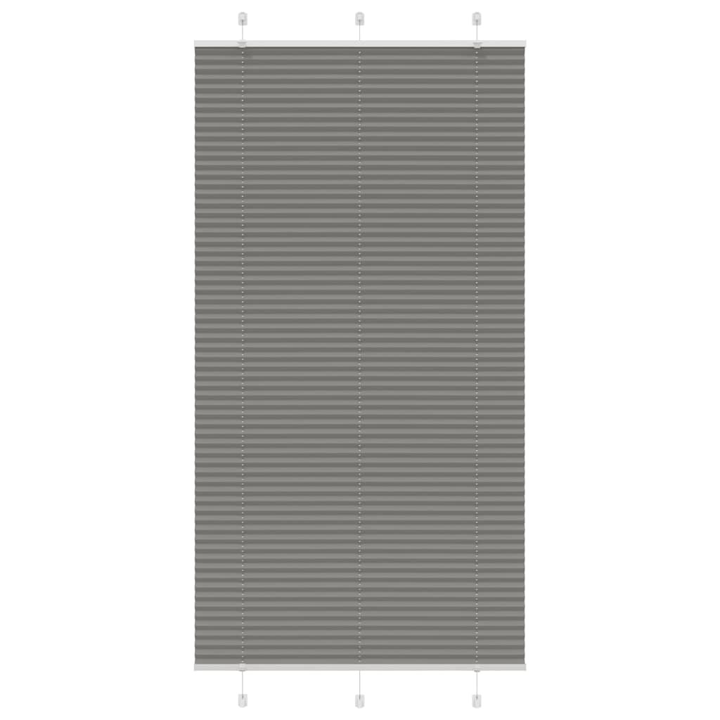 vidaXL Plissee Anthrazit 110x200 cm Stoffbreite 109,4 cm Polyester