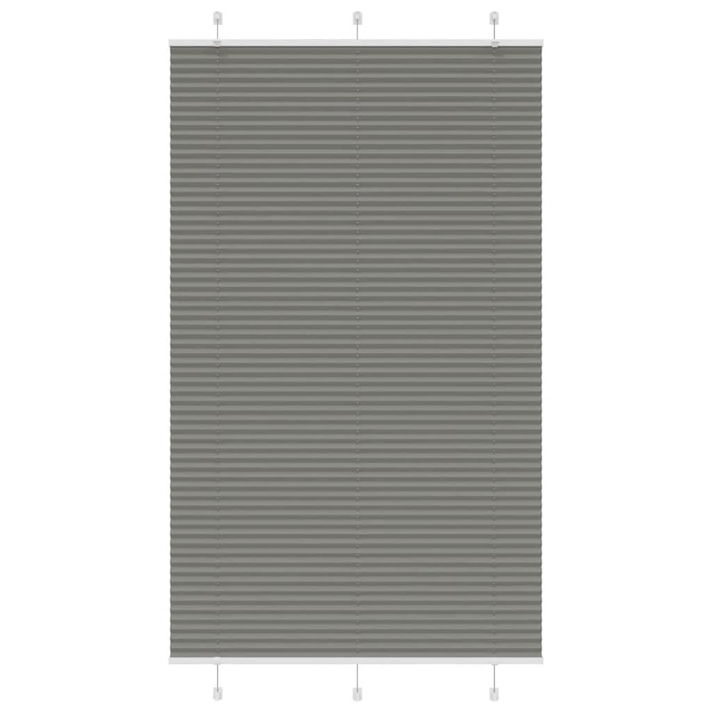 vidaXL Plissee Anthrazit 120x200 cm Stoffbreite 119,4 cm Polyester