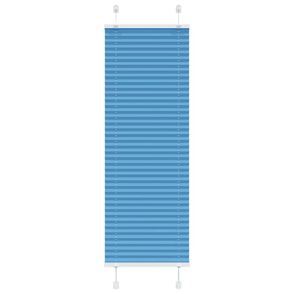 vidaXL Plissee Blau 45x100 cm Stoffbreite 44,4 cm Polyester