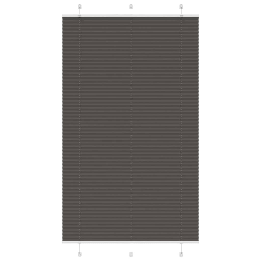 vidaXL Plissee Schwarz 120x200 cm Stoffbreite 119,4 cm Polyester