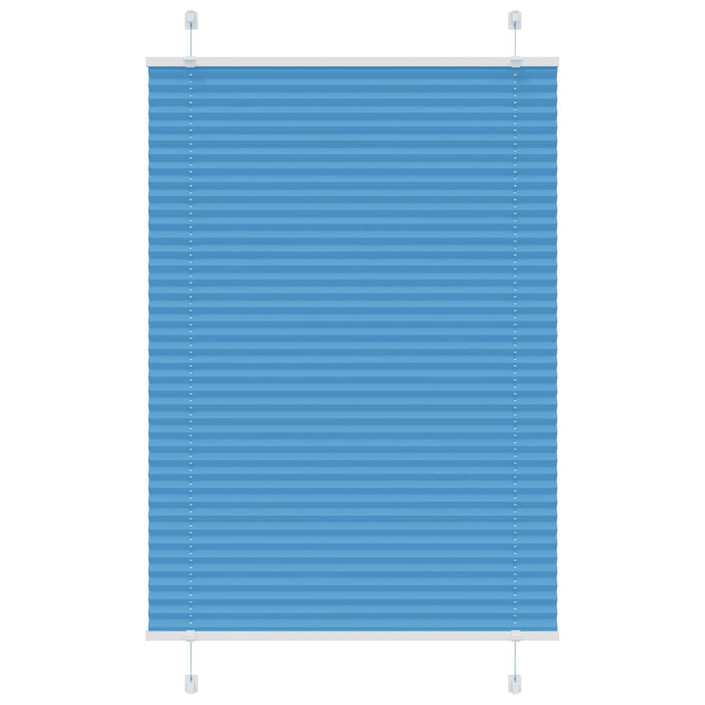 vidaXL Plissee Blau 85x150 cm Stoffbreite 84,4 cm Polyester