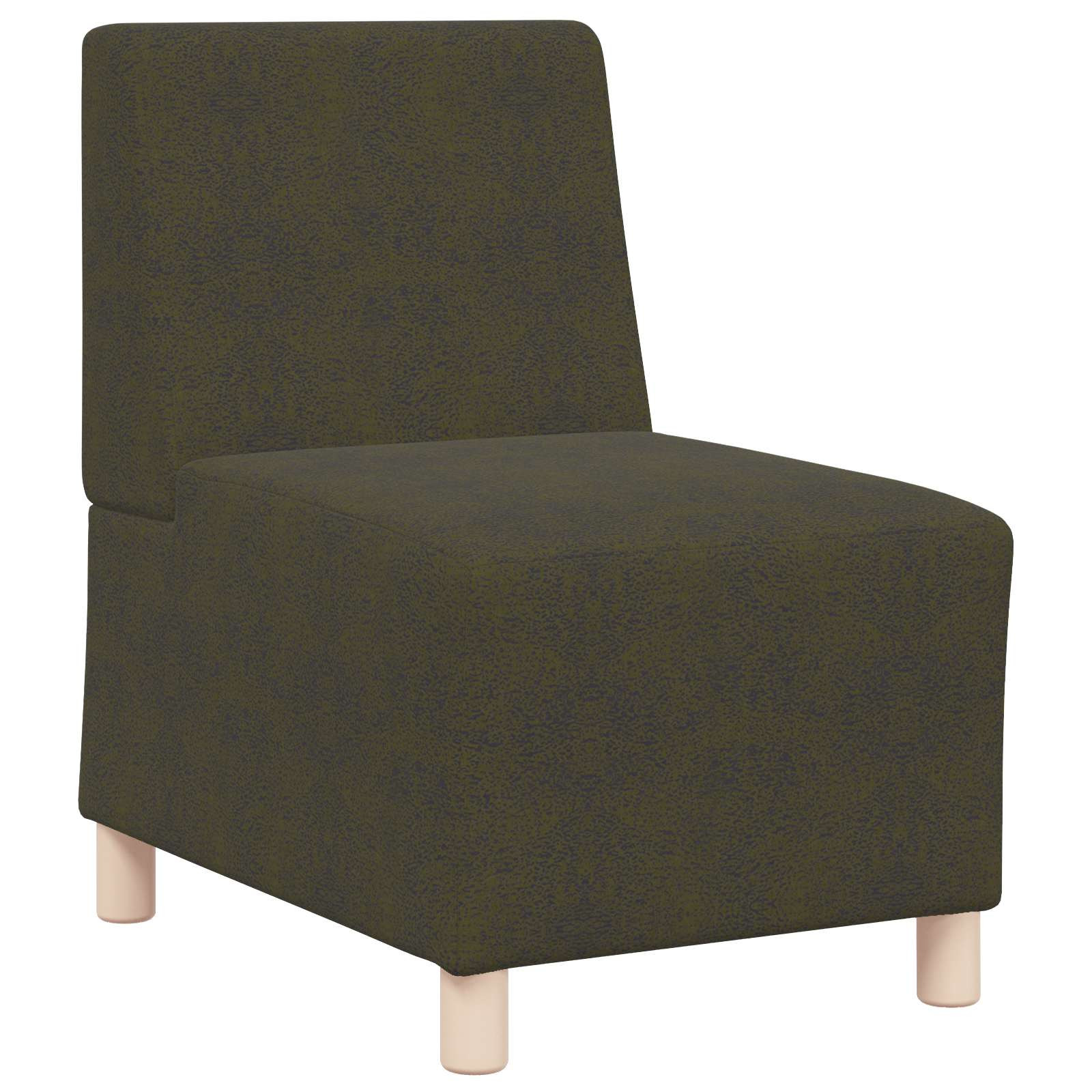 vidaXL Modulares Armfreies Sofa Olivegrün 55 x 74 x 82 cm
