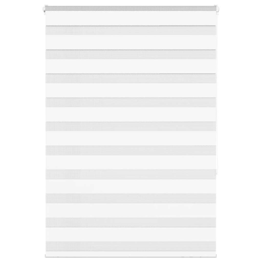 vidaXL Doppelrollo Weiß 105x150 cm Stoffbreite 100,9 cm Polyester
