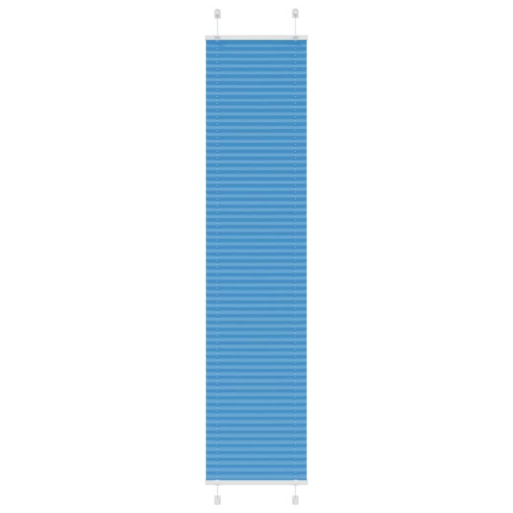 vidaXL Plissee Blau 50x200 cm Stoffbreite 49,4 cm Polyester