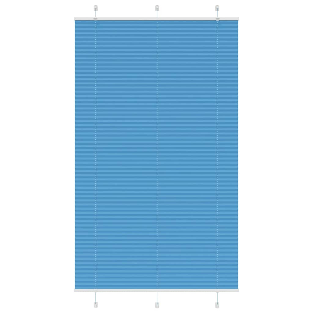 vidaXL Plissee Blau 120x200 cm Stoffbreite 119,4 cm Polyester