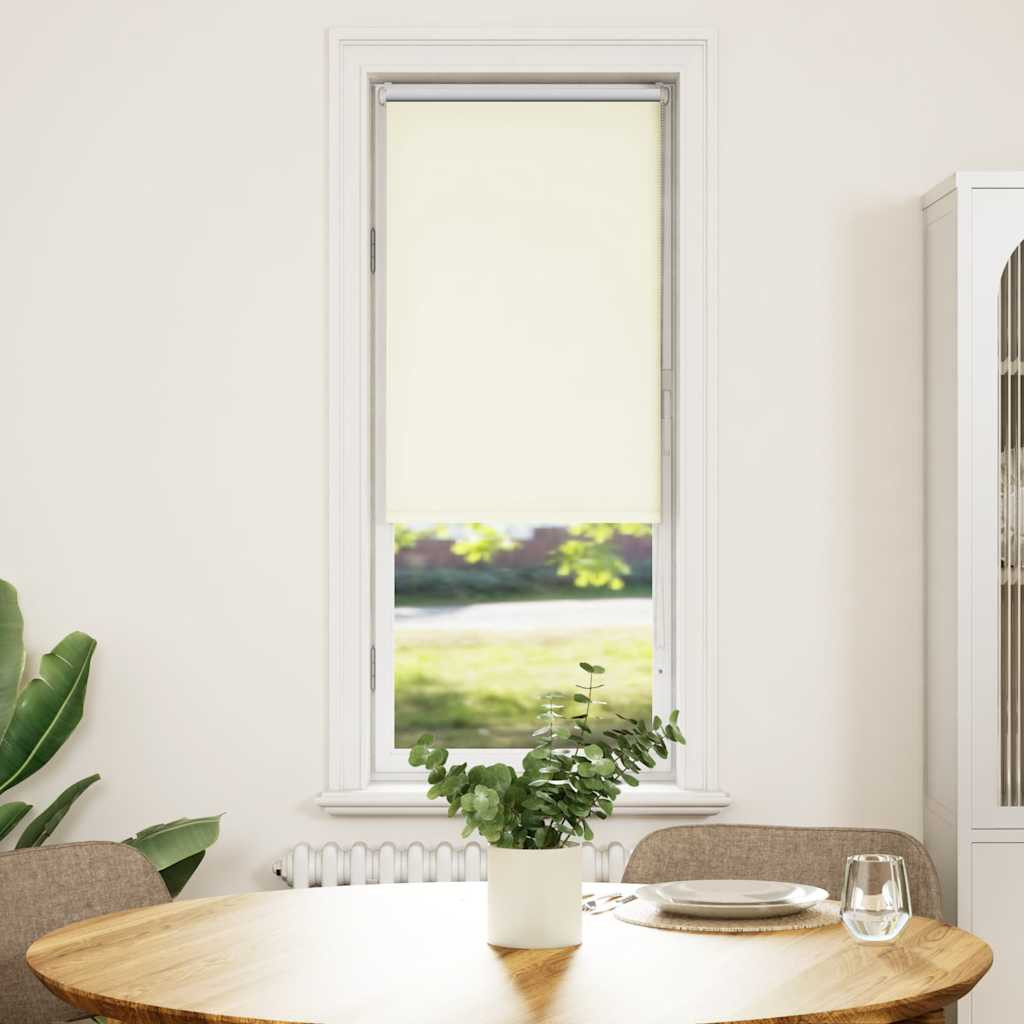 vidaXL Verdunkelungsrollo Cremeweiß 50x150cm Stoffbreite 45,7 cm