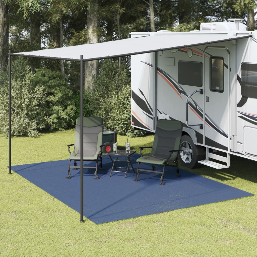 vidaXL Zeltteppich Blau 4x3 m
