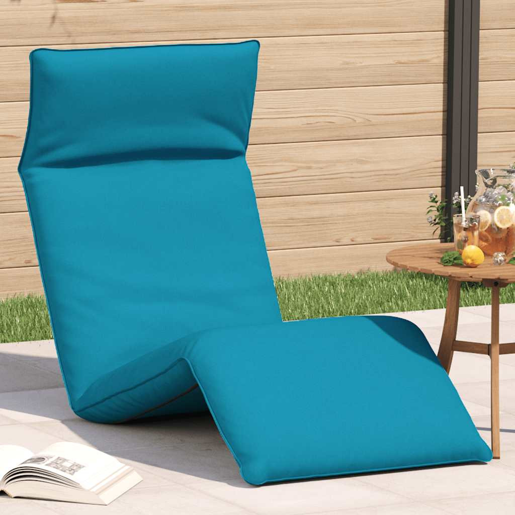 vidaXL Sonnenliege Klappbar Hellblau 175x54x8,5 cm Oxford-Gewebe