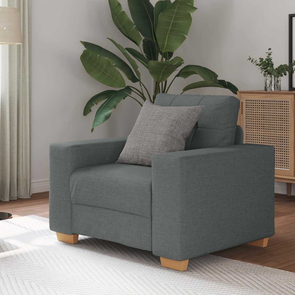 vidaXL Sessel Dunkelgrau 100x78x80 cm Stoff