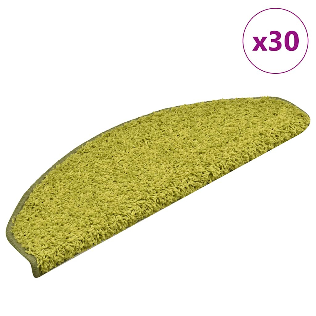 vidaXL Stufenmatten 30 Stk. 65x21x4 cm Grün Halbrund Groß