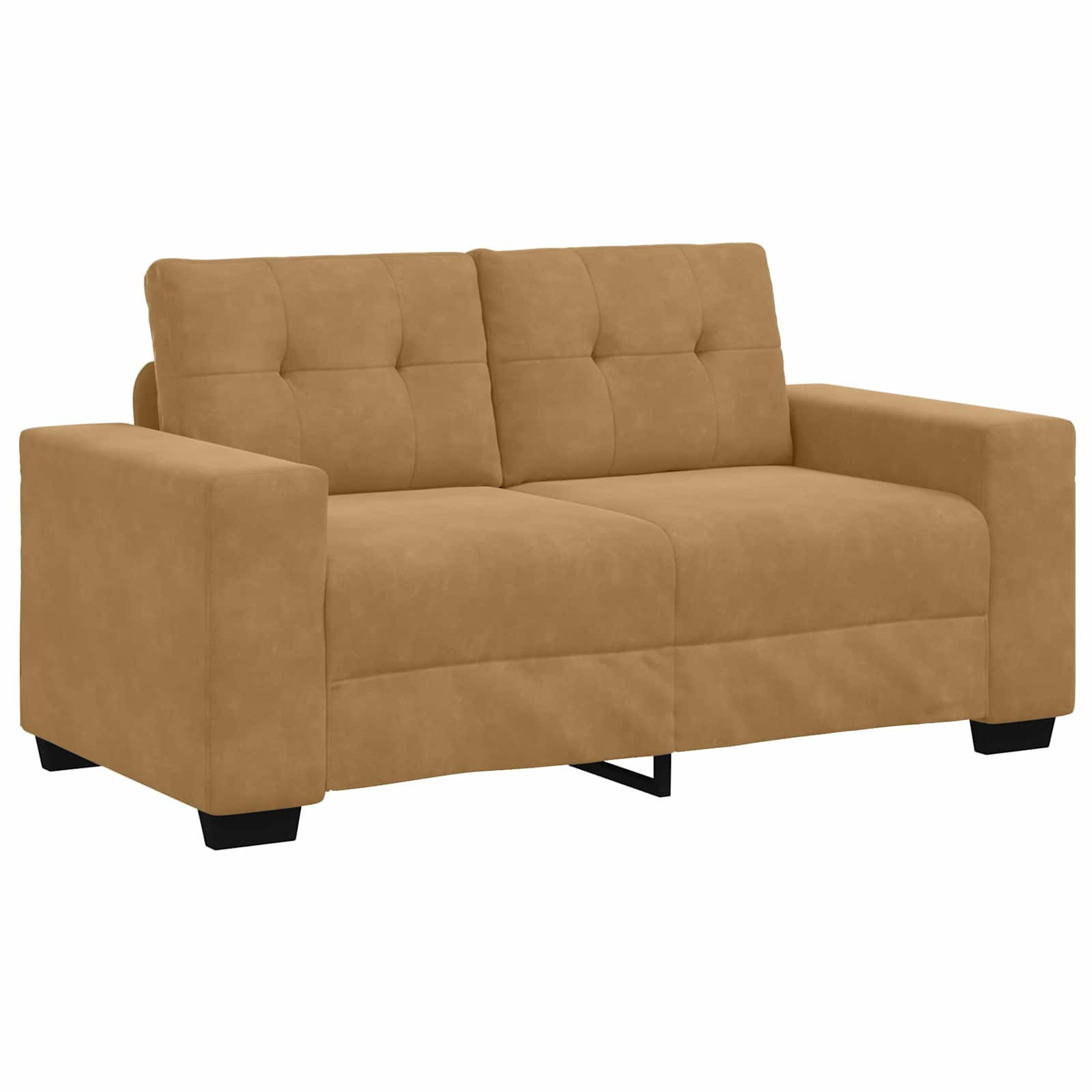 vidaXL Zweisitzer-Sofa Braun 160 cm Samt