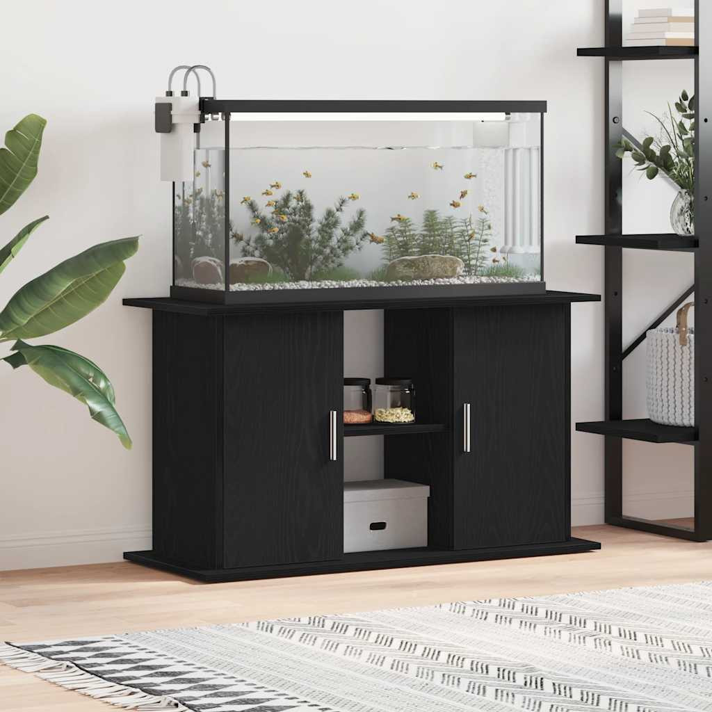 vidaXL Aquariumständer Schwarze Eiche 101x41x58 cm Holzwerkstoff