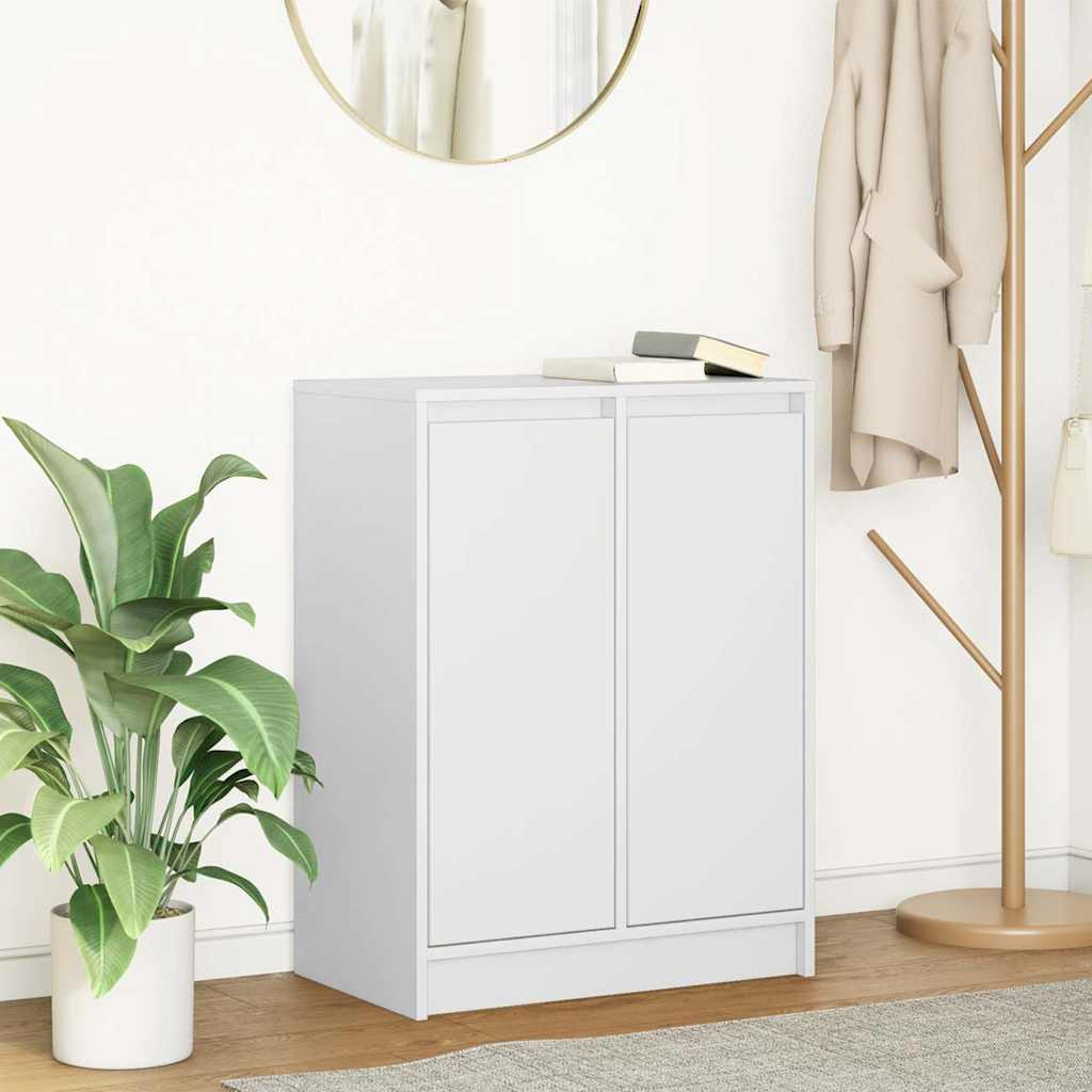 vidaXL Sideboard Weiß 57x34x76 cm Holzwerkstoff