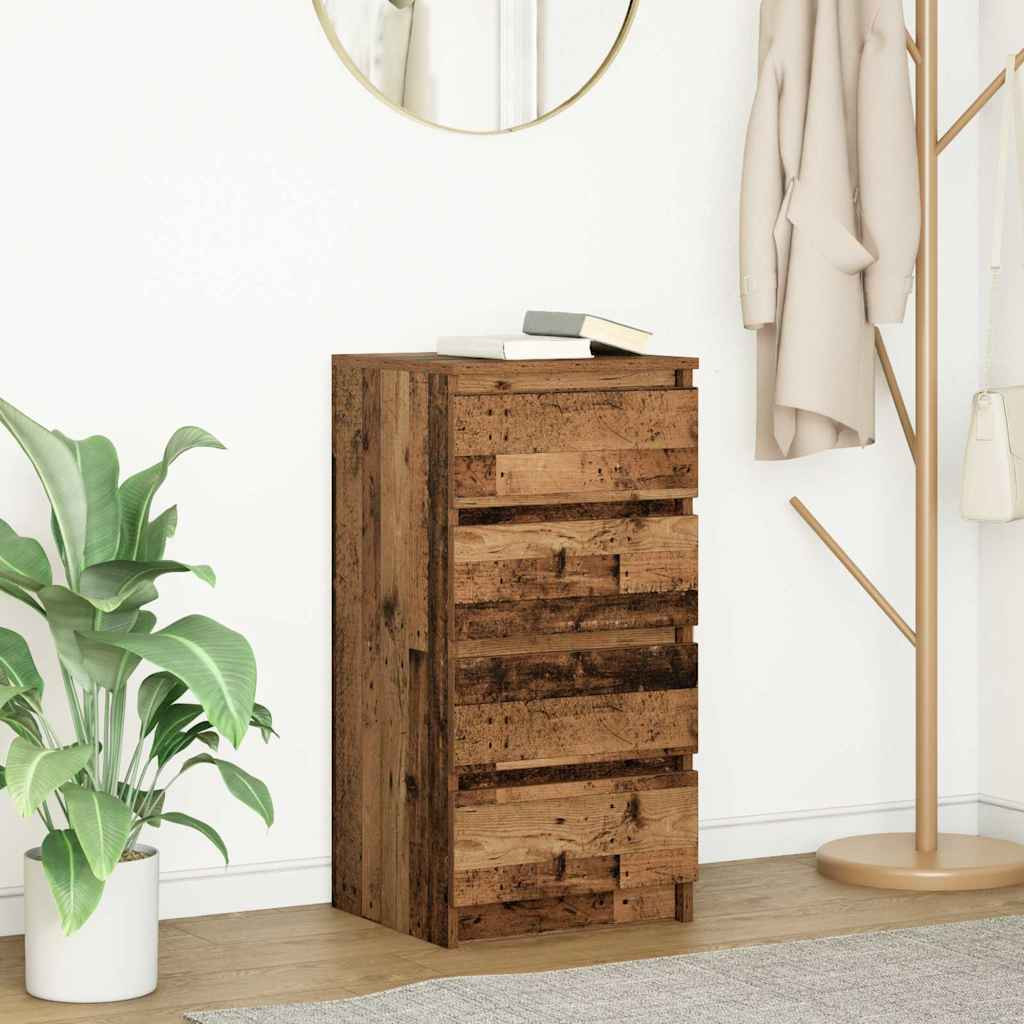 vidaXL Sideboard Altholz-Optik 37,5x35x76 cm Holzwerkstoff