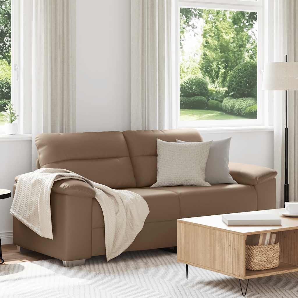 vidaXL 2-Sitzer-Sofa Cappuccino 180x81x84 cm Kunstleder