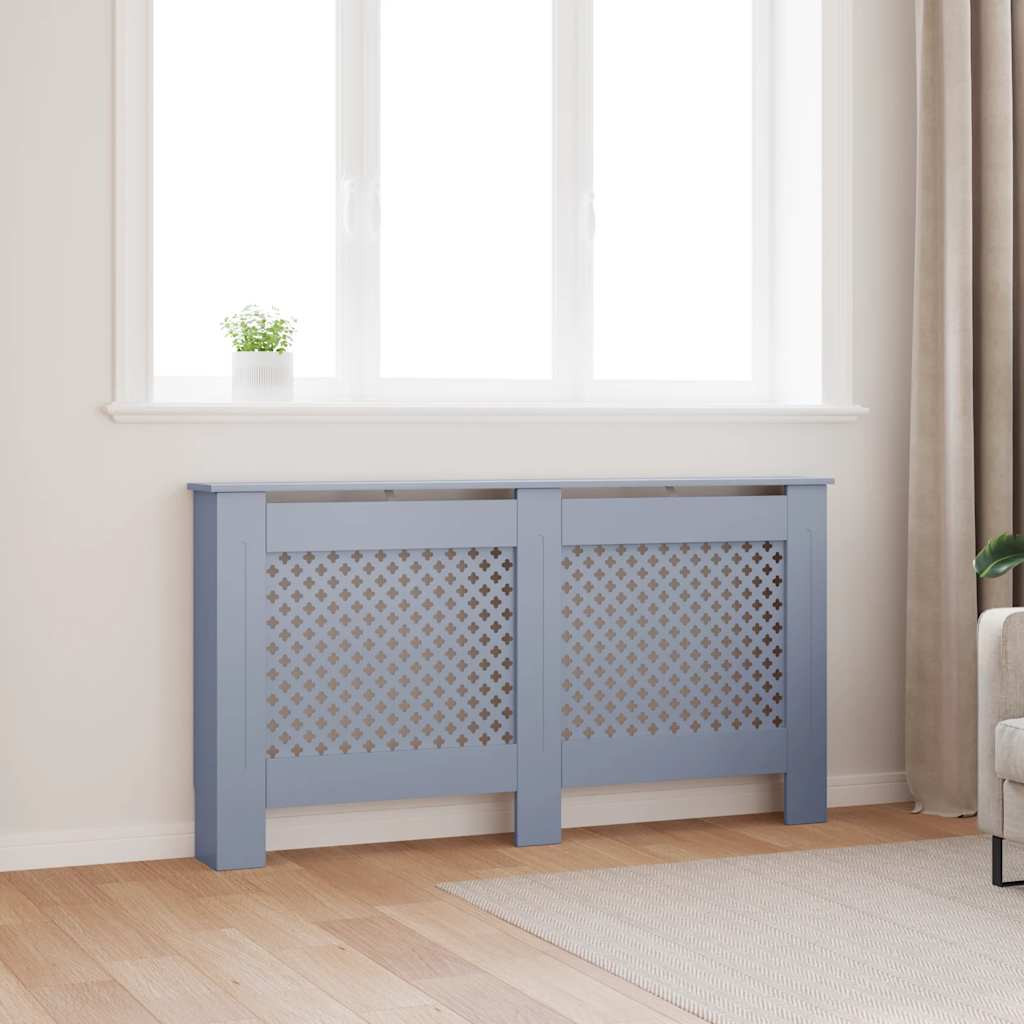 vidaXL Heizkörperverkleidung Anthrazit 152x19x81,5 cm MDF