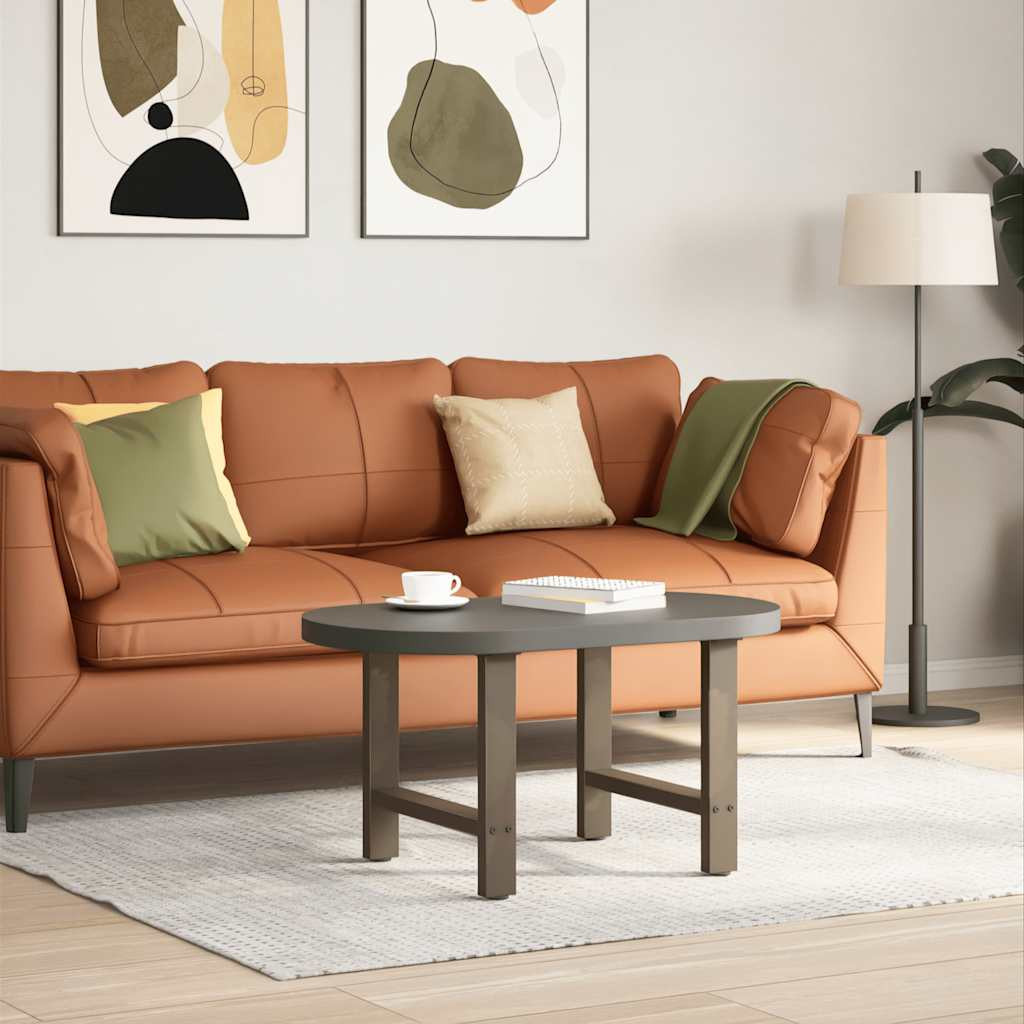 vidaXL Couchtischbeine Naturstahl 2 Stk. 50x(42-43) cm Stahl