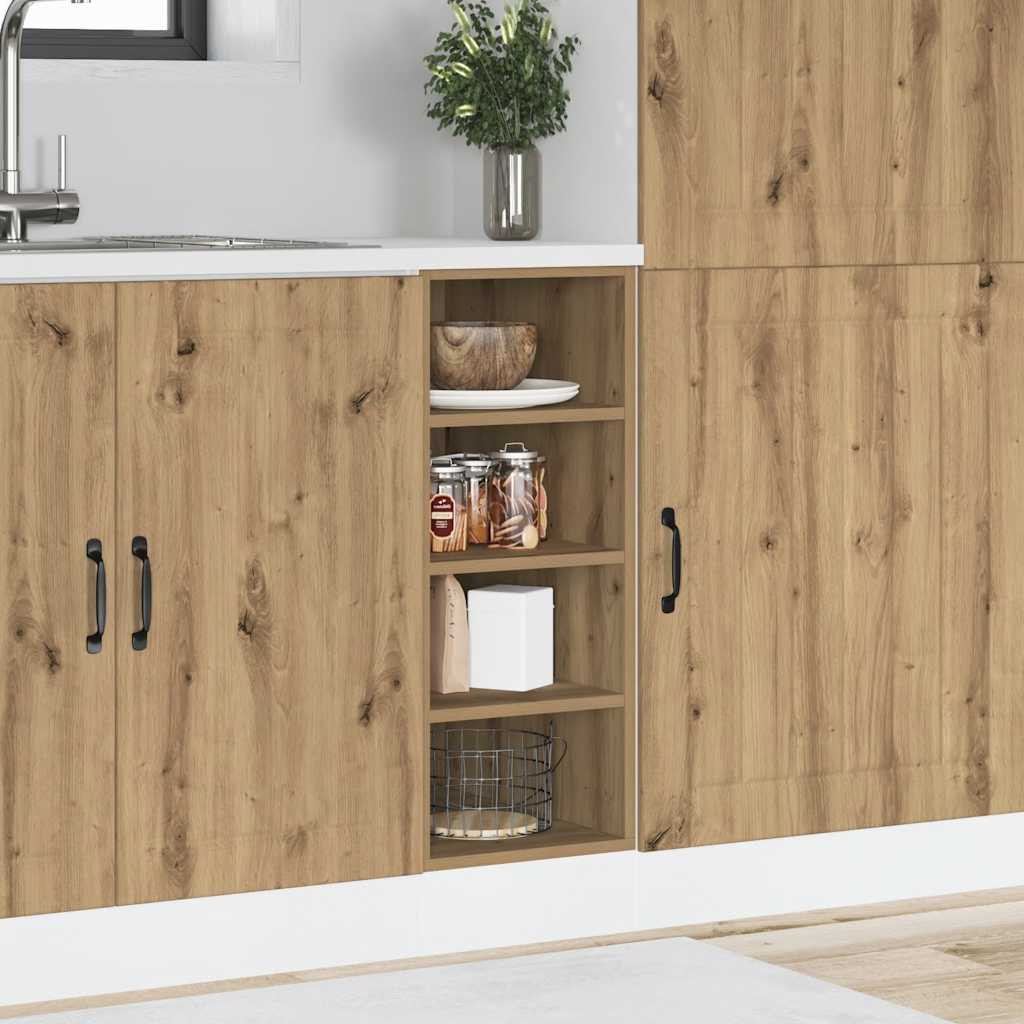 vidaXL Unterschrank Riga Artisan-Eiche 30x44,5x81,5 cm Holzwerkstoff