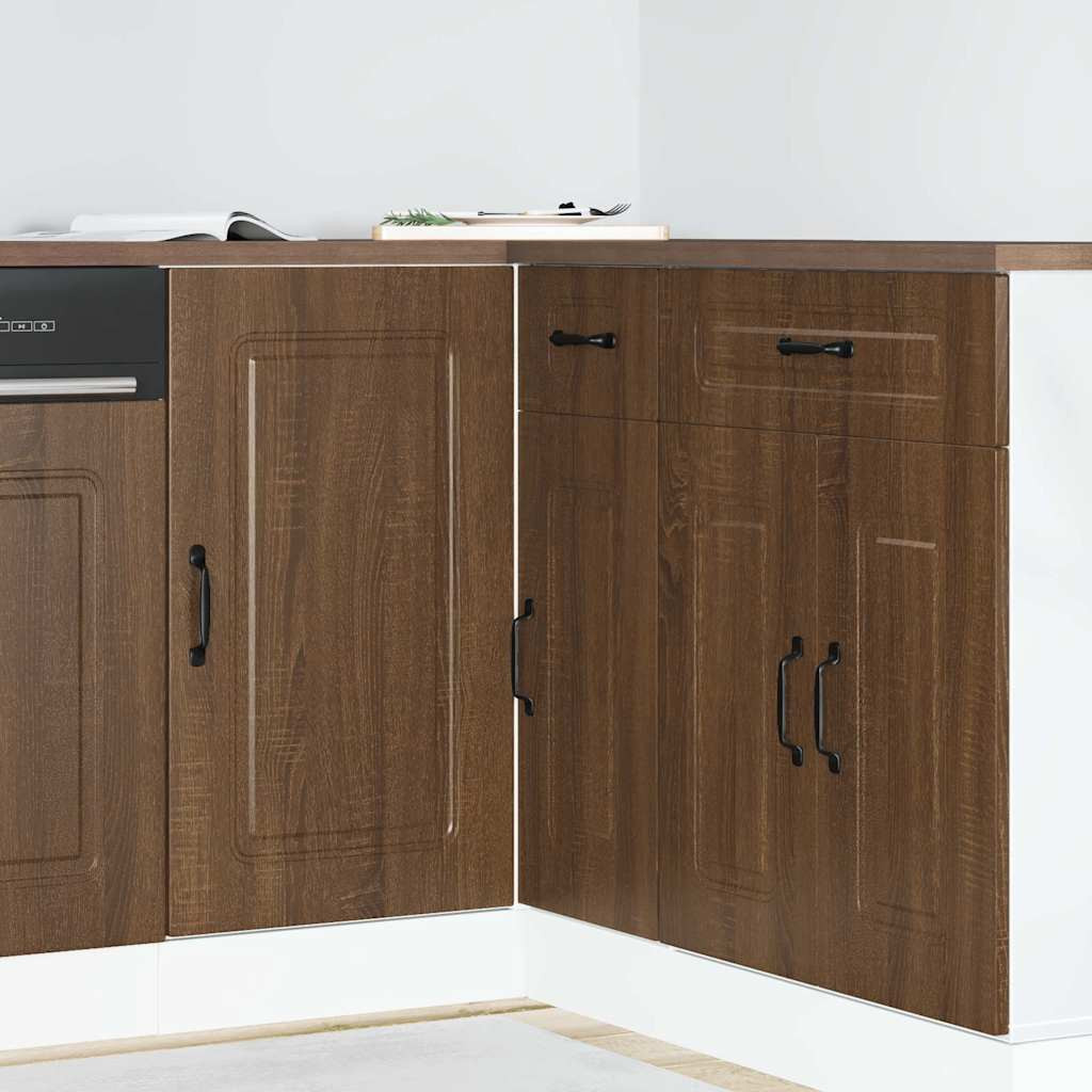 vidaXL Küchenunterschrank Kalmar Braun Eichen-Optik Holzwerkstoff