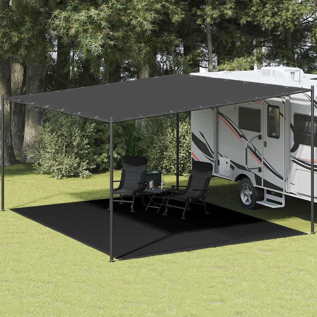 vidaXL Zeltteppich 400x500 cm Schwarz