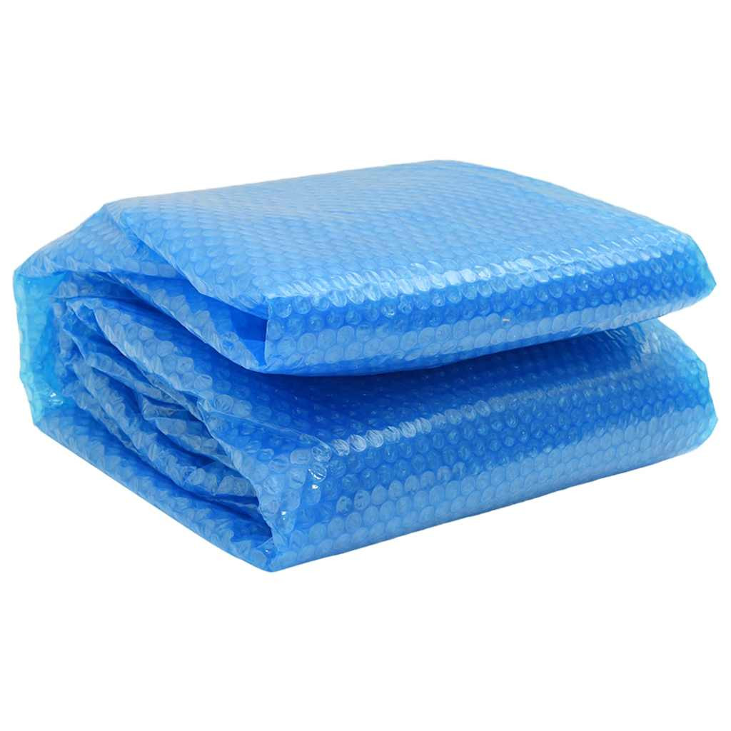Runde Pool-Abdeckung PE Blau 549 cm