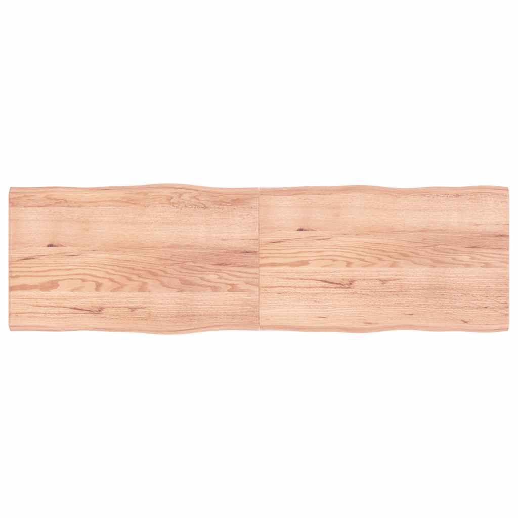 vidaXL Tischplatte 200x60x(2-4) cm Massivholz Behandelt Baumkante