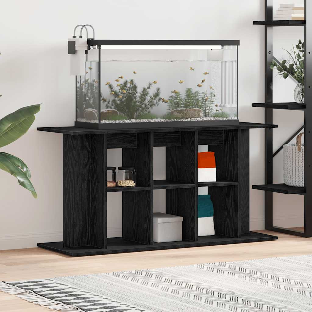 vidaXL Aquariumständer Schwarze Eiche 120 x 40 x 60 cm Holzwerkstoff