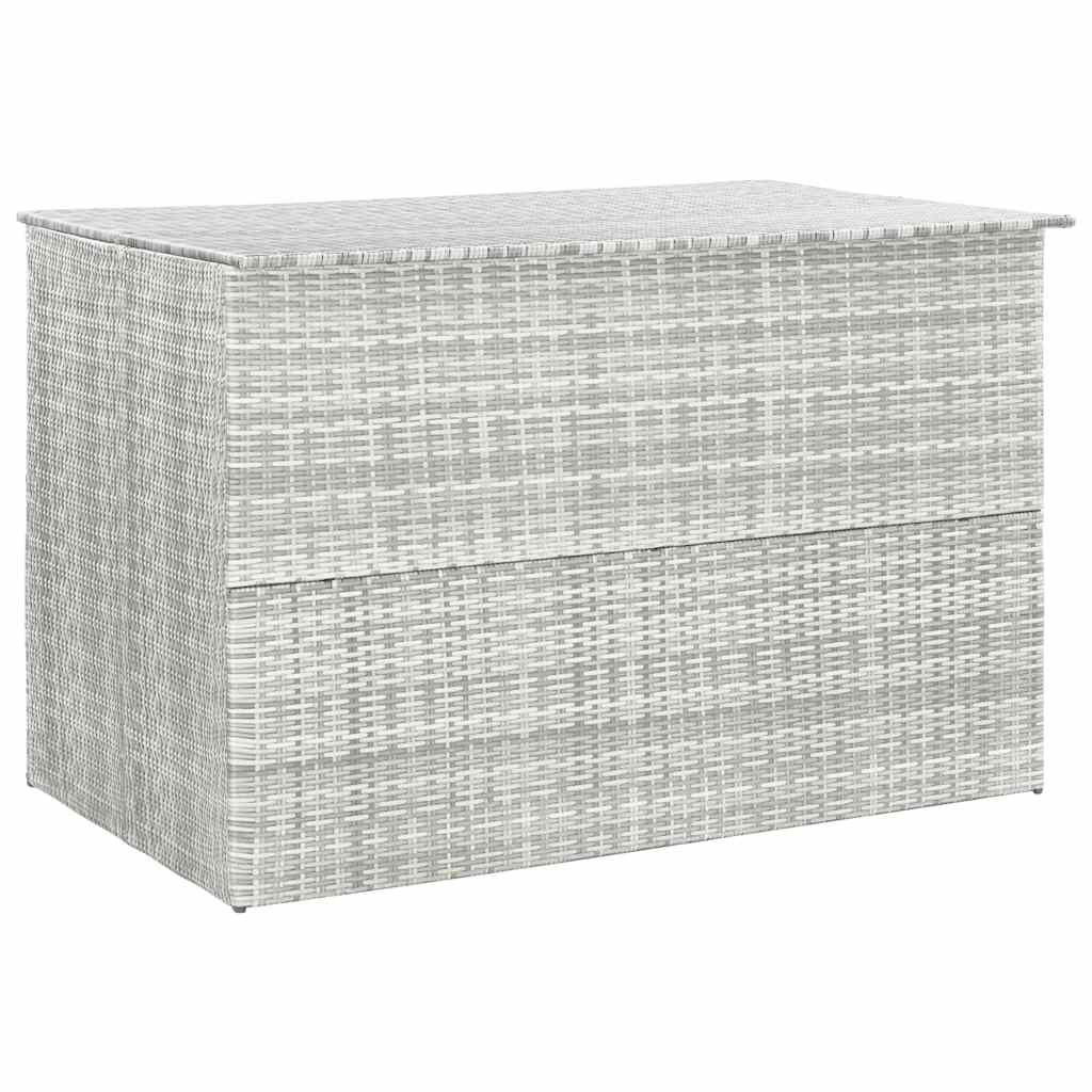 vidaXL Garden-Auflagenbox Hellgrau 150x100x100 cm Poly Rattan
