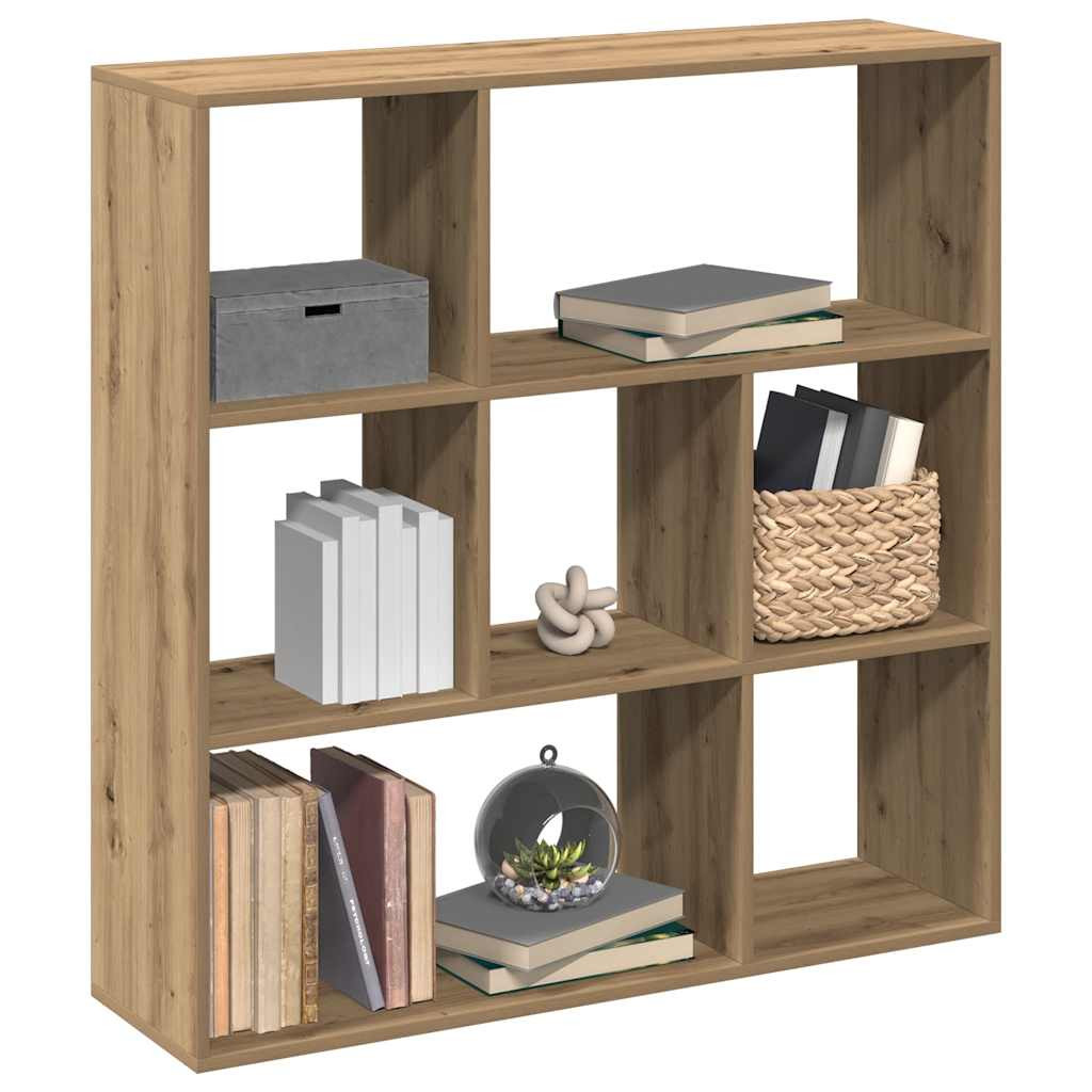 vidaXL Raumteiler-Bücherregal Artisan-Eiche 102x29x103,5 cm