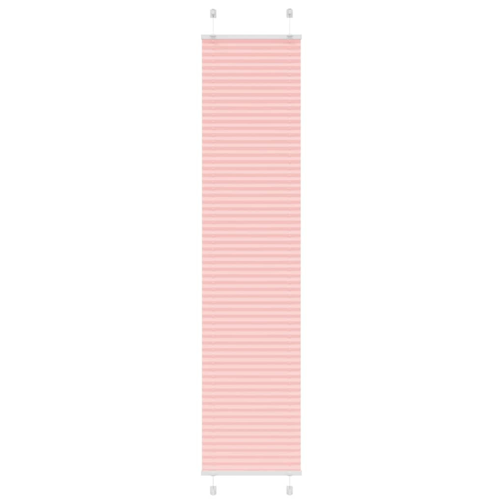 vidaXL Plissee Rosa 40x200 cm Stoffbreite 39,4 cm Polyester