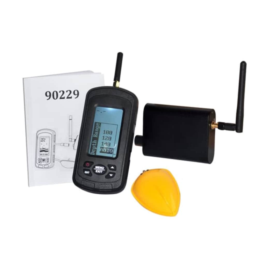 vidaXL Fischfinder Schwarz